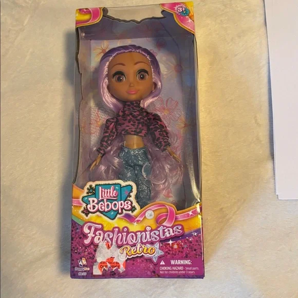 Little Bebops Fashionistas Retro Doll with Purple Hair - Picture 1 of 4